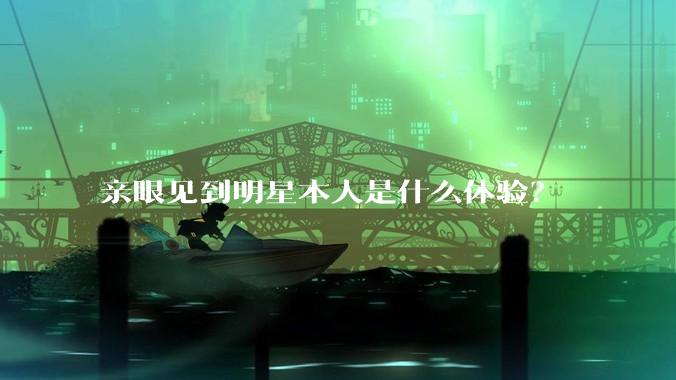 亲眼见到明星本人是什么体验？