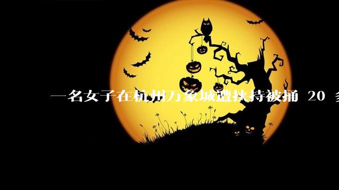 一名女子在杭州万象城遭挟持被捅 20 多刀，隆胸***体救了一命，这反映出哪些公安系统的问题？